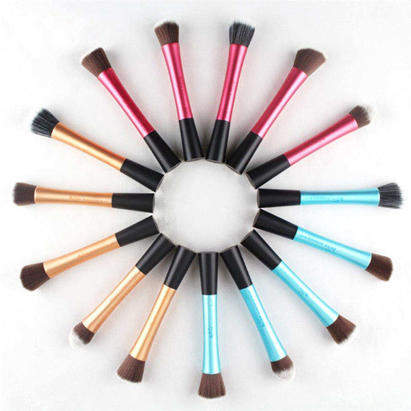 6 Piece Colorful Pro Makeup Brush Set