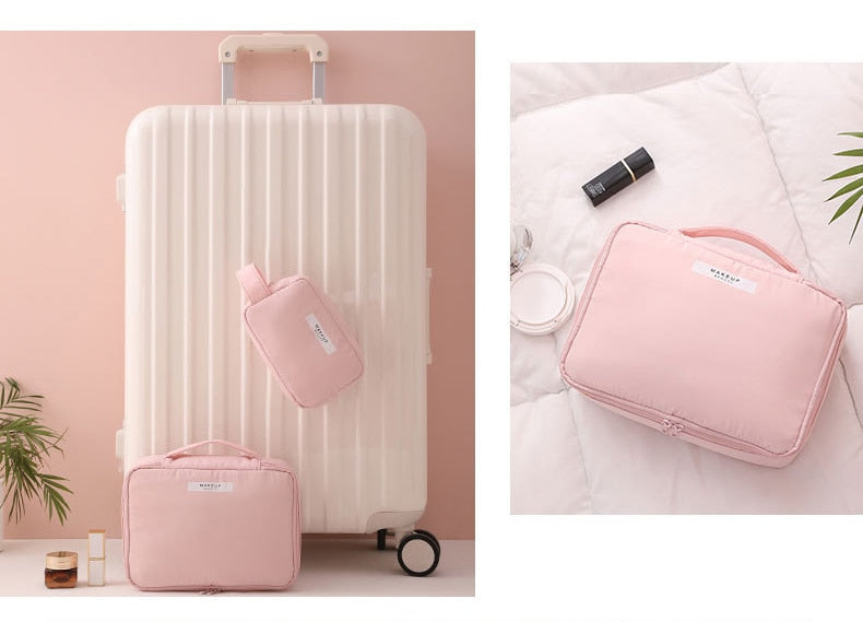 Pastel Shade Travel Cosmetic Bag