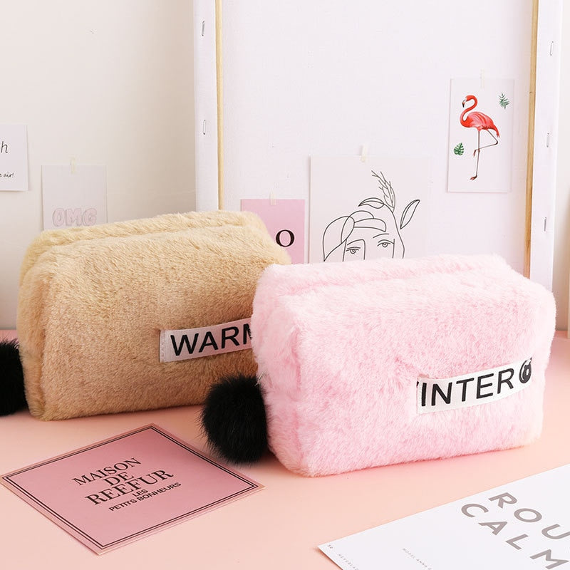 Furry Cosmetic Bag